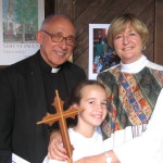Fr. Tom, Rosalie, The Very Rev. Jeanne Forte